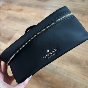 Kate Spade Makeup Bag, Black and Gold!